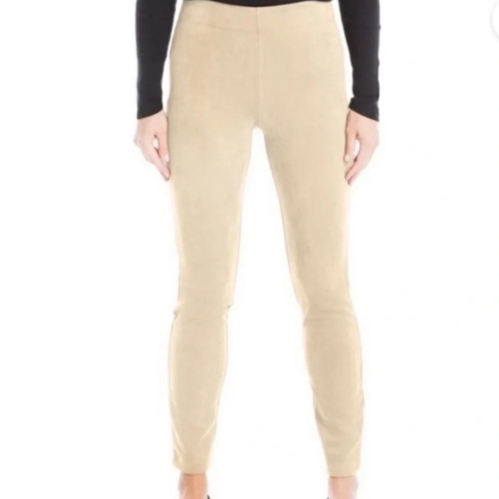 NWT Max Studio Vicuna Faux Suede Beige Leggings ‒ Size L